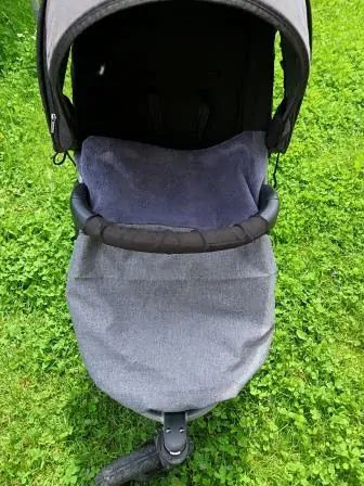 Nepadací deka z kočárkoviny - jeans