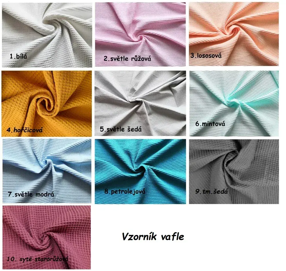 Oboustranná zavinovačka na míru - bavlna+ vafle