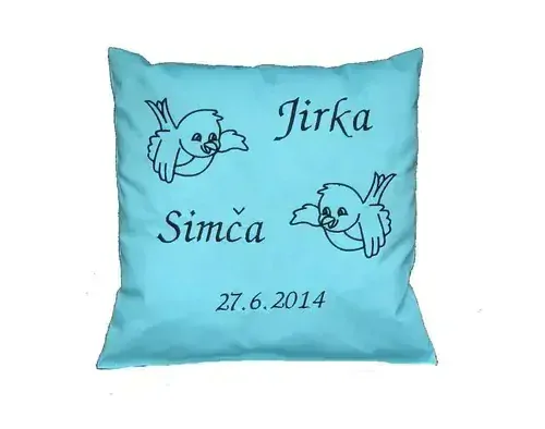 Dárkový fleecový svatební polštářek na přání