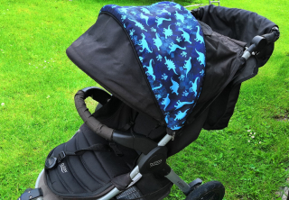 Sluneční clona na míru určena na stříšku britax - softshell