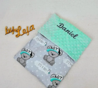 Nepadací deka ze softshellu se jménem na přání